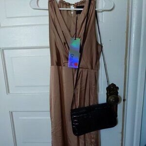 Gold silky gorgeous looking party dress